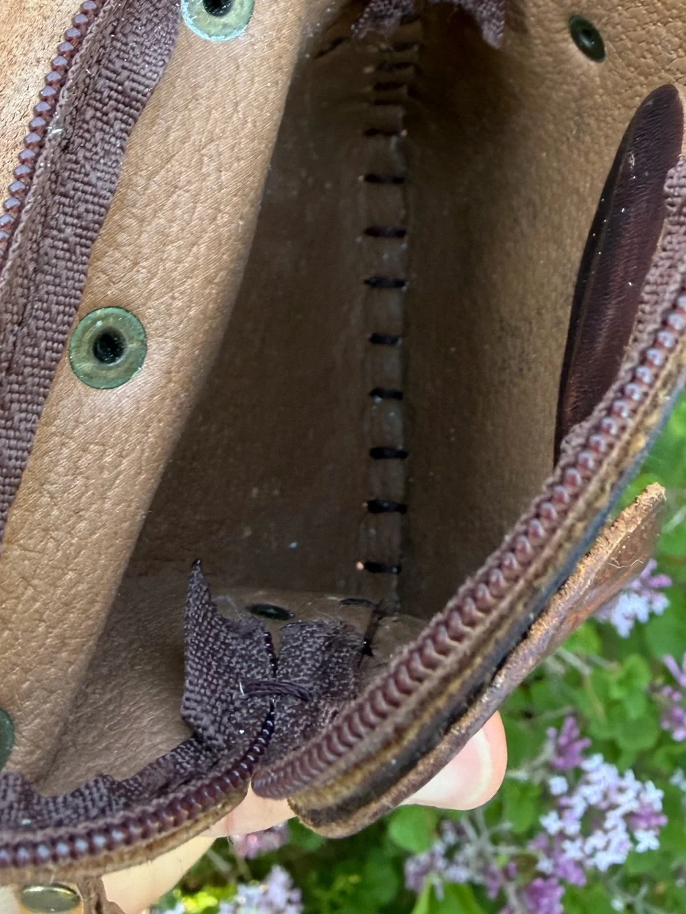 Hand Crafted owl wristlet